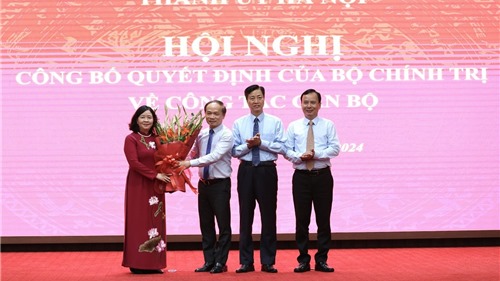 Đồng chí Bùi Thị Minh Hoài giữ chức Bí thư Thành ủy Hà Nội