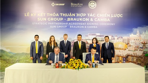 Sun Group hợp tác chiến lược với BrauKon & Camba phát triển thương hiệu bia 