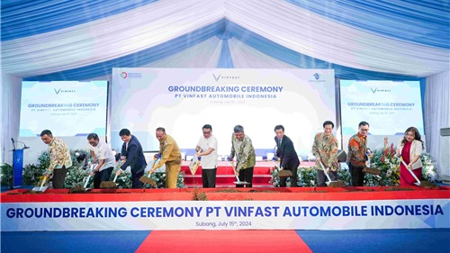 Vinfast chính thức động thổ nhà máy lắp ráp xe điện tại Indonesia 