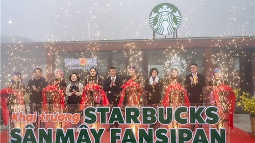 Fansipan chính thức có cửa hàng Starbucks cao nhất châu Á 