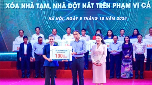  Masan Group trao 100 tỷ hỗ trợ chương trình "Mái ấm cho đồng bào tôi" 