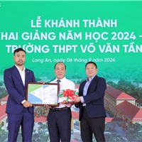  Long An: Trường học quy mô 100 tỷ do VPBank tài trợ đạt chuẩn xanh Quốc tế