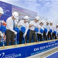 Thi công thần tốc, hai tòa tháp The Panoma ven sông Hàn, Đà Nẵng cất nóc