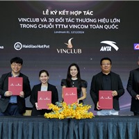 Vinclub hợp tác với hơn 30 thương hiệu hang đầu trong hệ thống TTTM Vincom