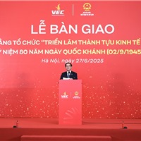 Vingroup bàn giao mặt bằng triển lãm thành tựu kinh tế - xã hội kỷ niệm 80 năm 