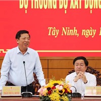 Bộ trưởng Bộ Xây dựng làm việc với Tây Ninh về giao thông, nhà ở xã hội