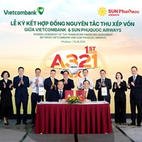 Sun PhuQuoc Airways ký hợp đồng thu xếp vốn với Vietcombank phát triển đội bay