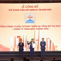 UDIC tiếp tục khẳng định vị thế trong Top 10 ngành Xây dựng 2026