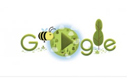 Google tôn vinh loài ong nhân Ngày Trái đất 2020