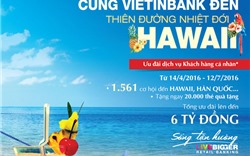 Du lịch Hawaii miễn phí cùng VietinBank