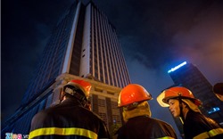 Cháy lớn tại tòa nhà MB Grand Tower trên đường Lê Văn Lương