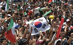 Fan Mexico kéo đến đại sứ quán Hàn đa tạ các cầu thủ xứ củ sâm