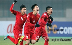 Đội tuyển Việt Nam sẽ được thưởng bao nhiêu nếu vô địch AFF Cup?