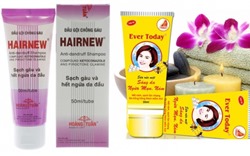 Dầu gội Hairnew, sữa rửa mặt Ever today và bột tắm trắng Ngọc Trai bị đình chỉ và thu hồi