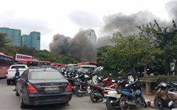 Cháy lớn gần Liên đoàn bóng đá Việt Nam