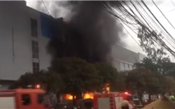 Thái Nguyên: Cháy lớn tại chợ trung tâm 27 Tết