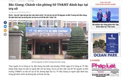 Bắc Giang: "Nóng" chuyện bổ nhiệm PGĐ Trung tâm quan trắc Tài nguyên và Môi trường