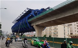 Hà Nội: Phân luồng giao thông phục vụ thi công đường vành đai 2 trên cao