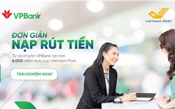 Khách hàng VPBank dễ dàng và thuận tiện nộp/chuyển/rút tiền tại 6.000 điểm bưu điện Vietnam Post