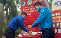 Hà Nội: Khai trương trạm rửa tay dã chiến phòng dịch Covid-19