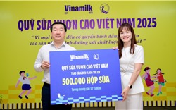 Vinamilk & Quỹ sữa dành tặng 500.000 hộp sữa đến trẻ em