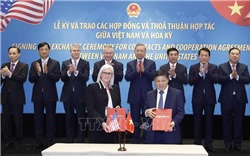 Tổng Bí thư chứng kiến ký kết hợp tác Việt Nam - Hoa Kỳ