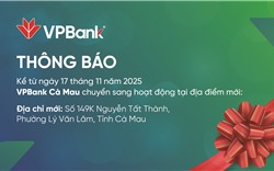 VPBank Cà Mau thay đổi địa chỉ hoạt động 