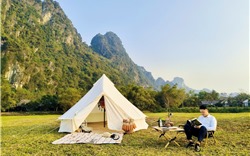 Lưu ngay điểm cắm trại mới view cực xịn tại Serena Resort Kim Bôi 