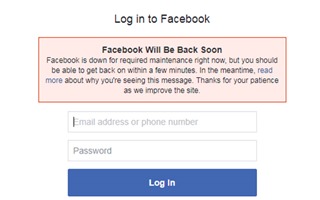 Nhiều người dùng Việt Nam gặp sự cố không thể truy cập được vào ứng dụng FB