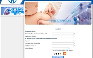 Nhận đăng ký tiêm 3.500 liều vắc xin Pentaxim qua mạng từ 9h ngày 30/8