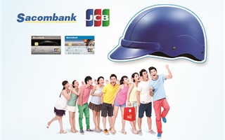 Làm thẻ ngân hàng Sacombank được tặng mũ bảo hiểm