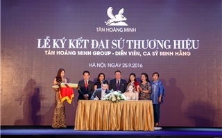 Tập đoàn Tân Hoàng Minh và ca sỹ Minh Hằng ký kết hợp đồng Đại sứ thương hiệu