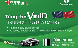 Cùng VPBank sở hữu thẻ VinID, trúng thưởng Toyota Camry