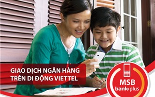 Tặng 50% nạp thẻ Viettel trong 1 năm với dịch vụ MSB Bank Plus