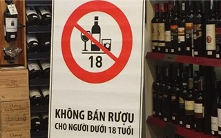 Từ tháng 11/2017 cấm bán rượu cho người dưới 18 tuổi