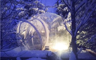 Chiêm ngưỡng khách sạn bong bóng kỳ diệu ở Iceland