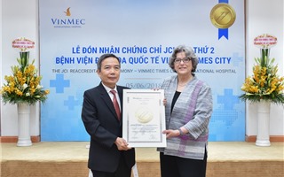 Vinmec Times City nhận chứng chỉ chất lượng quốc tế JCI