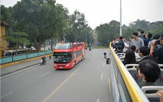 Hà Nội có thêm tuyến xe bus 2 tầng mới phục vụ du khách