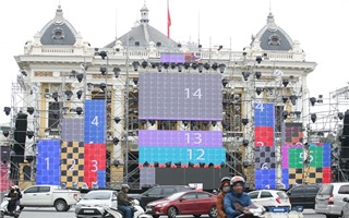 Cận cảnh sân khấu hoành tráng lễ hội Countdown 2019 tại Hà Nội