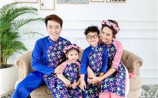 Những mẫu áo dài cách tân dành cho mẹ và bé diện Xuân 2019