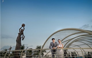 Bãi biển Vinhomes Ocean Park: Địa điểm chụp ảnh cưới "chất lừ" của các cặp đôi Hà thành