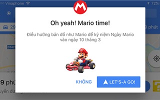Mario đồng hành cùng bạn trên Google Maps