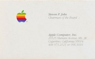 Danh thiếp của Steve Jobs được đấu giá tới 6.000 USD