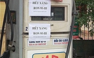 Nhiều cây xăng Hà Nội ngừng bán xăng RON 95