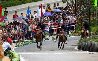 Nắng nóng, du khách đổ về Fansipan hưởng tiết trời mát lạnh, thưởng thức giải đua &#39;Vó ngựa trên mây&#39;