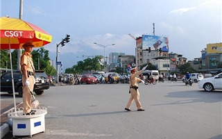 Hà Nội phân luồng giao thông phục vụ Diễn tập đảm bảo an ninh trật tự