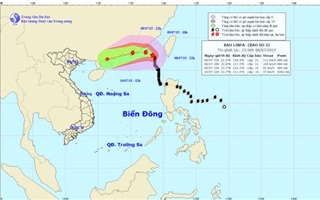 [Cập nhật] Cơn bão số 2: Bắc Biển Đông gió giật cấp 12-13