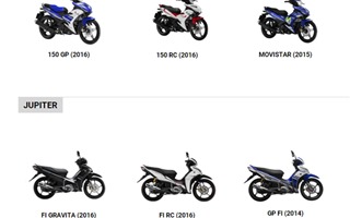 Bảng giá xe số Yamaha cập nhật tháng 3/2016