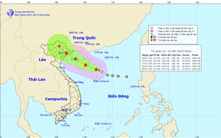 Cơn bão số 1 đang hướng vào Quảng Ninh, Hải Phòng