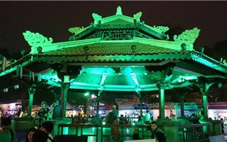 Tháp Bút tại hồ Hoàn Kiếm sẽ được thắp đèn xanh hưởng ứng “Chiến dịch Nhuộm xanh toàn cầu" 2019